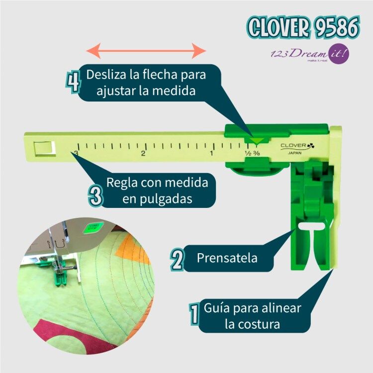 Guía de costura marca Clover - Komola Krafts